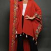 Dark Orange Long Shawl