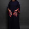 Dark Blue Dress with Back Embroidery - Image 2