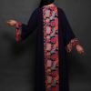 Dark Blue Dress with Back Embroidery - Image 4