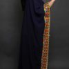Dark Blue Long Shawl - Image 3