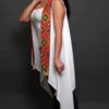 White Vest with Multi Colored Embroidery - Image 3