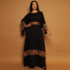 Black Dress with Gold and Colorful Embroidery - Image 2
