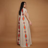Beige Linen Cut Dress - Image 3