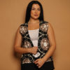 Short Full Embroidered Vest - Image 3