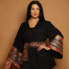 Black Jacket with Multi Colored Embroidery