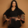 Black Jacket with Multi Colored Embroidery - Image 2