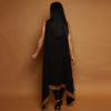Black Long Vest with Yellow Embroidery - Image 3