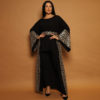 Black Long Top with Gold Sequin Embroidery