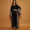 Black Long Top with Gold Sequin Embroidery - Image 2