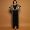Black Long Top with Gold Sequin Embroidery - Image 5