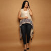Beige Vest with Blue Hatta Embroidery - Image 3