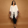 White Shawl with Hatta Embroidery - Image 2