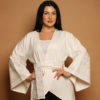 White Jacket with Bell Shaped Sleeves