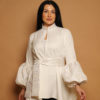 White Jacket with White Embroidery