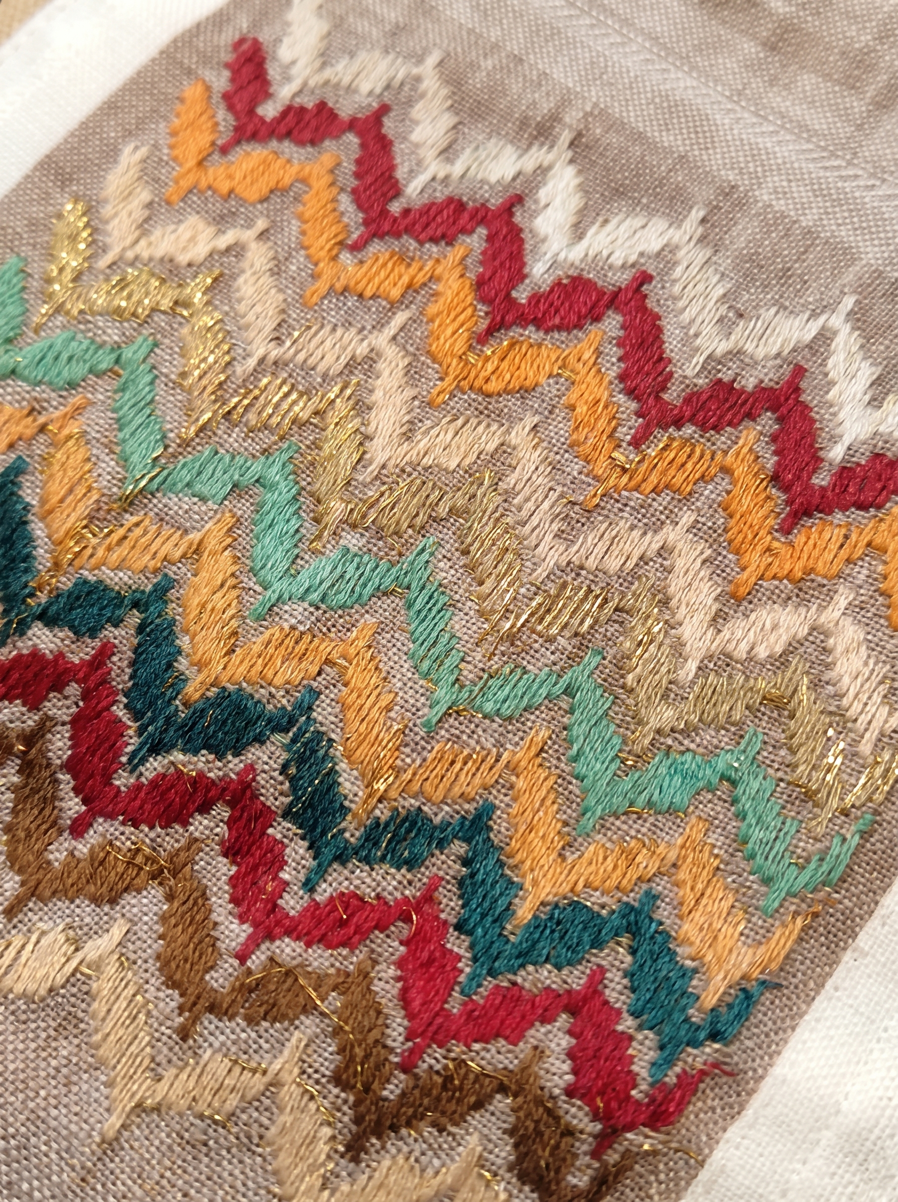 Beige Vest with Traditional Embroidery - Image 2
