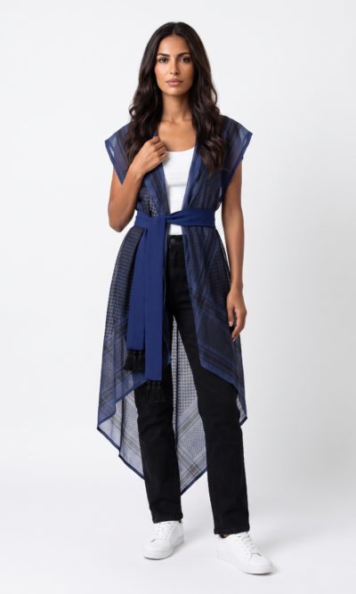 Navy and Black Vest